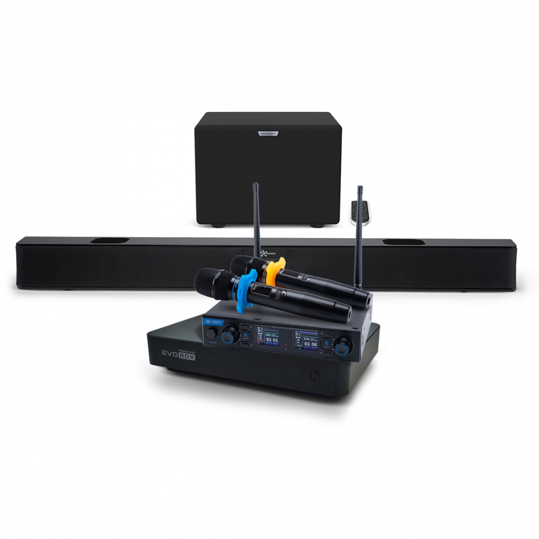 Hi-End караоке-система EVOBOX Premium + EvoSoundBar (саундбар с караоке) в Вологде