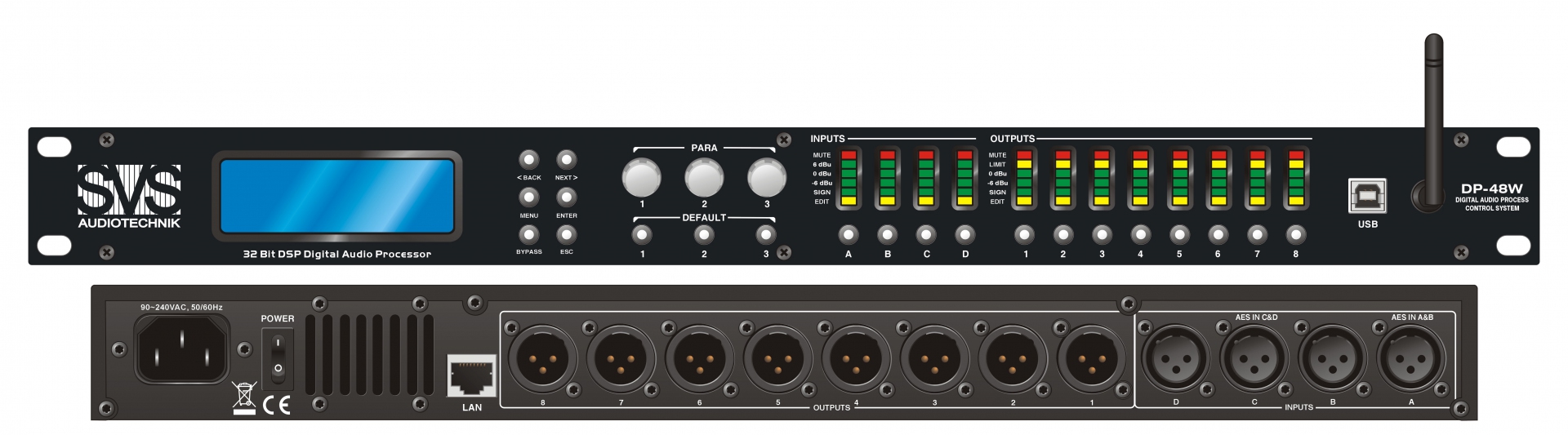 SVS Audiotechnik DP-48W Цифровой процессор: 4 входа 8 выходов в Вологде