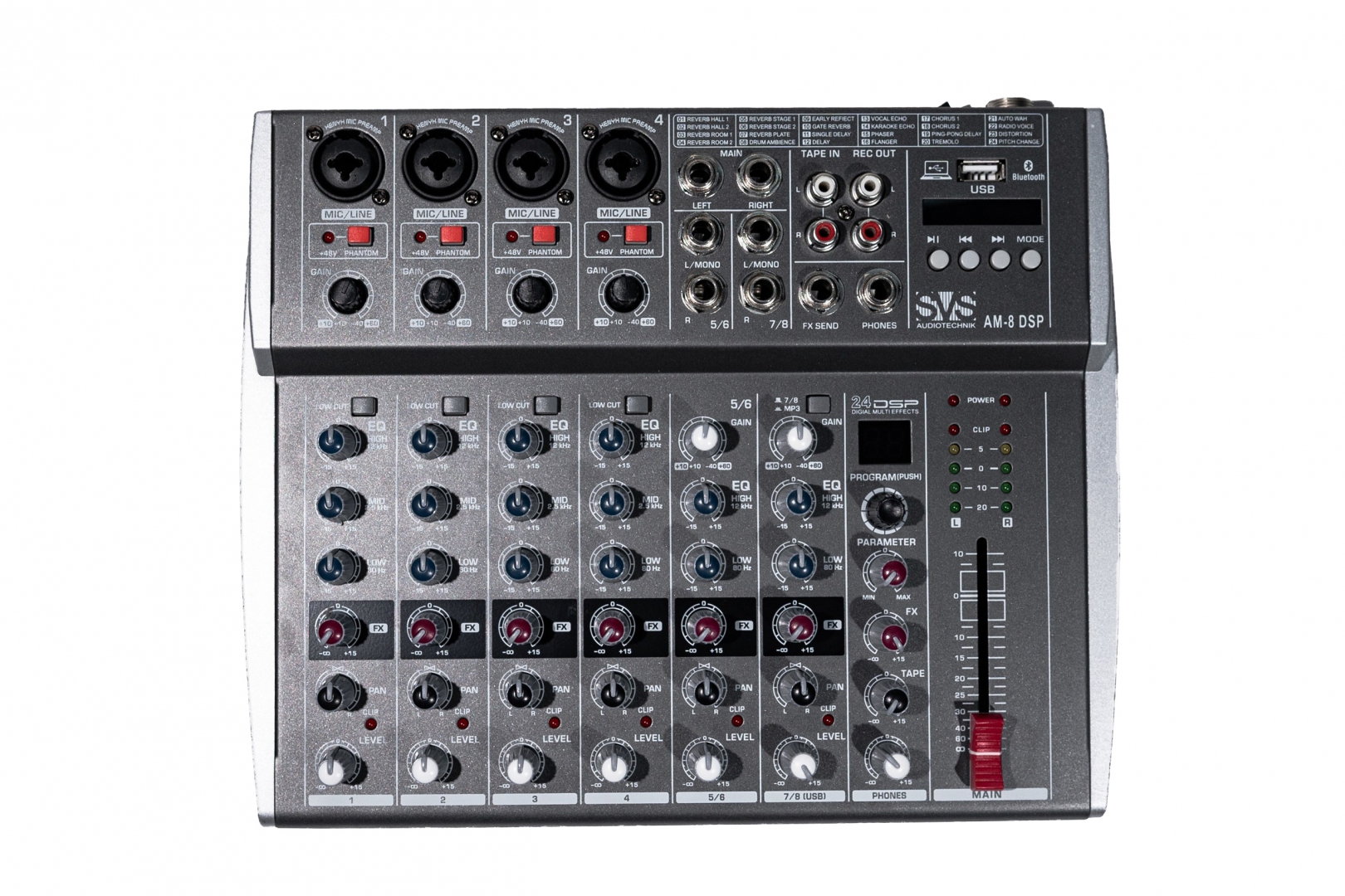 SVS Audiotechnik mixers AM-8 DSP Микшерный пульт аналоговый, 8-канальный в Вологде