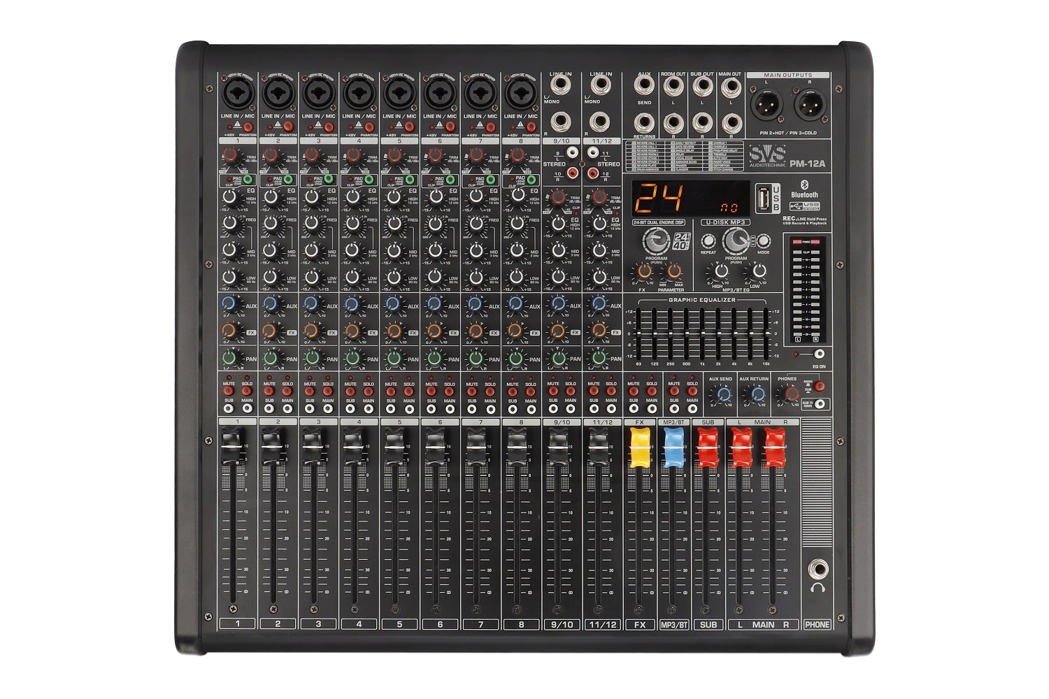 SVS Audiotechnik mixers PM-12A Активный аналоговый микшерный пульт, 12-канальный в Вологде